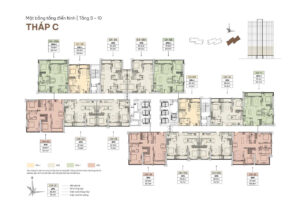 Mặt bằng Tháp C Imperia Sky Bay Bắc Giang