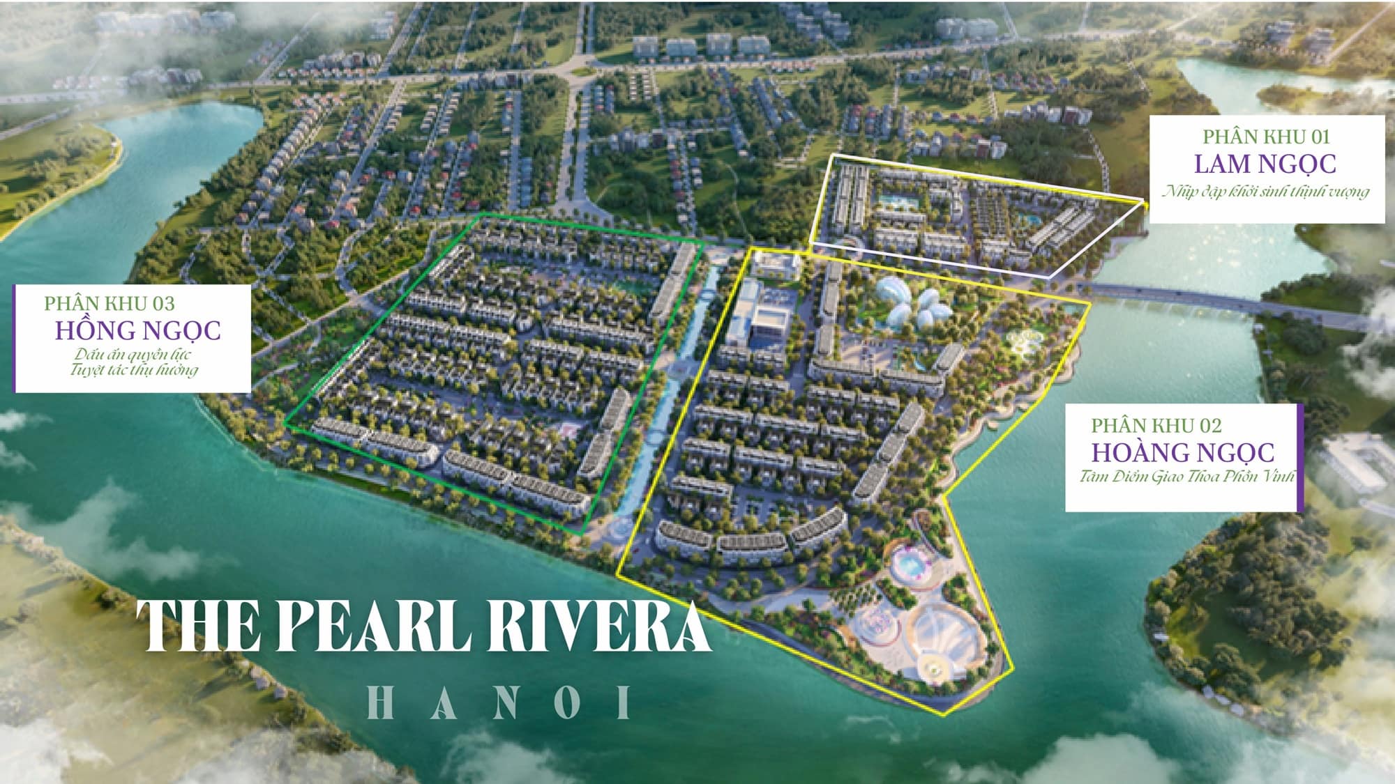 Phối cảnh dự án Pearl Rivera Hanoi